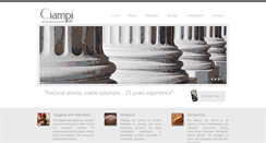 Desktop Screenshot of ciampilaw.com