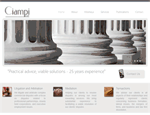 Tablet Screenshot of ciampilaw.com